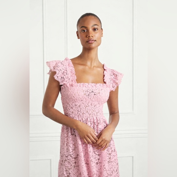 Hill House The Lace Ellie Nap Dress in Pink Lace Collector’s Edition | M - Picture 3 of 16